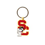 USC Trojans SC Interlock Snoopy Graduation Keychain
